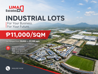 13,652-37,138 SQM Industrial Lot for Sale Batangas | Lima Estate
