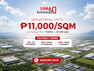 Lima Estate Batangas | Industrial Lot for Sale, Flexible Sizes Available