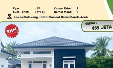 DIJUAL RUMAH SIAP HUNI | TIPE 54 | SHM | BANDA ACEH