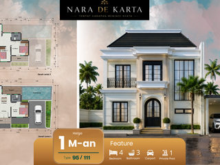 Rumah 2 Lantai Sleman 20 Menit ke Malioboro Bonus Kitchen Set