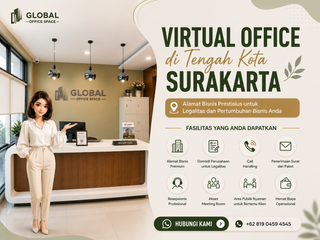 Virtual Office Premium Solo | Alamat Bisnis & Domisili Perusahaan di Jl. Slamet Riyadi