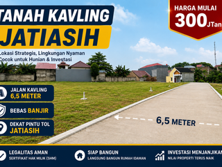 Miliki Kavling Di Jatiasih Bekasi Kota - Harga Mulai 300Jtan Dekat Tol Jatiasih