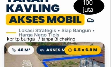 dijual beberapa kavling akses mobil murah meriah
