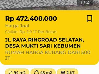 Di Jual Rumah di Perumahan Mukti Sari Kebumen
