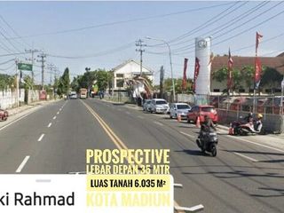 (H) Tanah LD 35 mtr, Nol Jl Basuki Rahmad KOTA MADIUN Berkelas