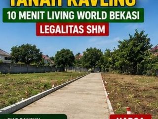 Dijual murah Tanah Kavling Dekat Jalan Utama 10 Menit Living World Bekasi, SHM