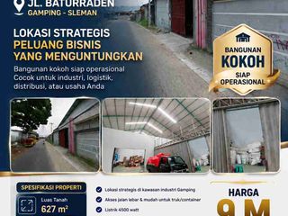 Dijual Gudang produktif di Kawasan Bisnis Yang berkembang di Yogyakarta Barat