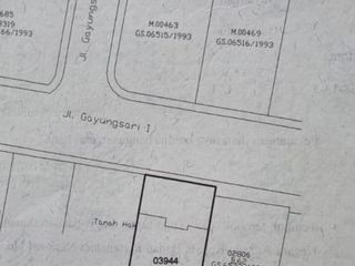 Disewakan Lahan/Tanah di Jl Gayungsari Surabaya Selatan