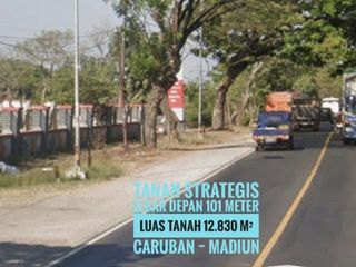 (L) Tanah LD 101 mtr, NOL Jalan Raya Propinsi MADIUN - Surabaya, Strategis