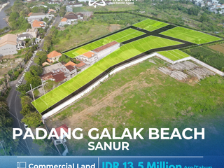 PREMIUM LAND FOR LEASE — PADANG GALAK BEACH, SANUR