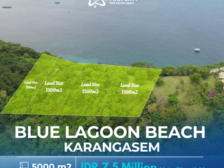 RARE COASTAL INVESTMENT — LAND FOR SALE — BLUE LAGOON, KARANGASEM