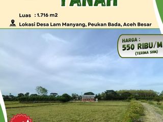 DIJUAL TANAH STRATEGIS DI LAM MANYANG, PEUKAN BADA – ACEH BESAR