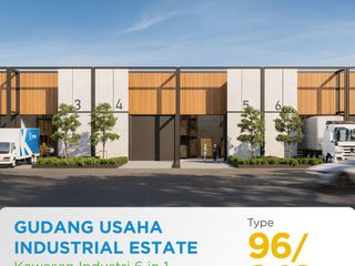 Gudang Usaha di Kawasan Industri 6 in 1 Bandung Industrial Estate - Warehouse VIII Type 96/248 +