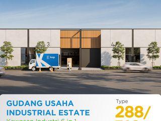 Gudang Usaha di Kawasan Industri 6 in 1 Bandung Industrial Estate - Warehouse XIIType 288/516 +
