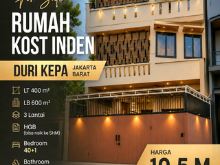 Rumah Kost Inden Duri Kepa 41 Kamar Jakbar