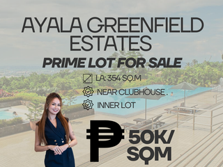 AYALA GREENFIELD ESTATES PRIME LOT FOR SALE NEAR CLUBHOUSE