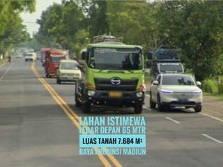 (L) Tanah LD 65 mtr, Sltn Gerbang Tol MADIUN, Lokasi Cantik