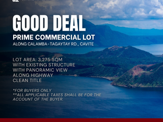 GOOD DEAL Prime Commercial Property along Calamba-Tagaytay Road