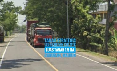 (AD) Tanah Zona Industri LD 138 mtr, Dekat Gerbang TOL Caruban MADIUN, Lokasi Mantap