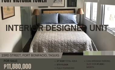 RUSH LEASE OR SALE 2 Bedroom Fort Victoria Tower C Condo Unit | Taguig City