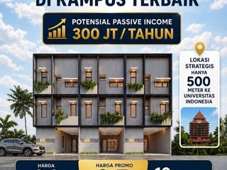Dijual Kost Kosan 10 KAMAR Dekat Kampus UI Depok - Harga Nego