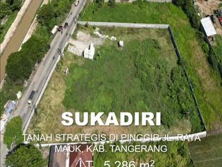 DI JUAL TANAH STRATEGIS PINGGIR JALAN RAYA MAUK KM 15 TANGERANG BANTEN JUAL TANAH JALAN RAYA MAUK TANGERANG