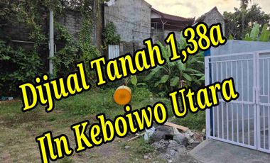 Dijual Tanah 1,38a di Jln Keboiwo Utara Denpasar Utara Bali