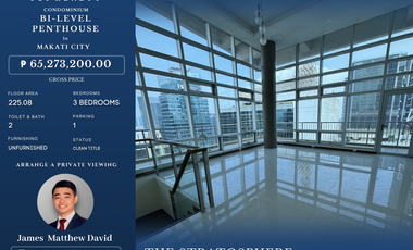 225.08 SQM Bi-Level Penthouse for Sale | The Stratosphere Makati | 3BR | ₱65.273M