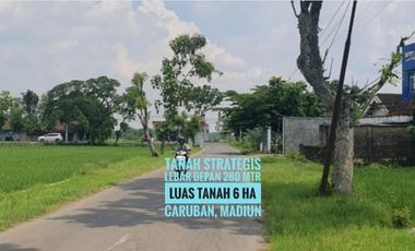 (L) Tanah LD 280 mtr, dekat Jalan Raya Propinsi Caruban MADIUN, Lokasi Kerenn