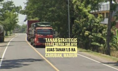 (H) Tanah Zona Industri LD 138 mtr, Dekat Gerbang TOL Caruban MADIUN, Lokasi Baguss
