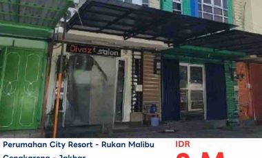 DIJUAL RUKO LELANG CITY RESORT CENGKARENG - TURUN HARGA