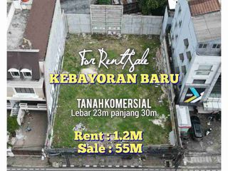 For Sale/Rent Tanah Kosong Kebayoran Baru Jaksel