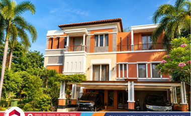 Jual Rumah Mewah Hook Kelapa Gading LT 436m², Semi Furnish, Hadap Timur, Dekat Mall & Sekolah Favorit