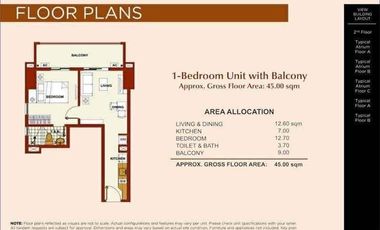 Clean Title RFO 45 sqm 1BR with Balcony FOR SALE at Brio Tower Makati