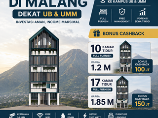 RUKOST PREMIUM DI PUSAT KOTA MALANG DEKAT UB & UMM
