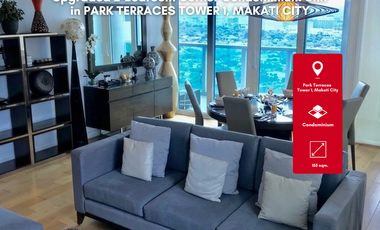 FOR LEASE or SALE Upgraded 2-Bedroom Corner Unit at Park Terraces Makati, Tower 1