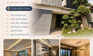 Rumah 2 mewah  lantai di citraland utama ada ruang fitnes dkt graha pakuwon mall