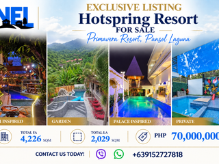 FOR SALE! 4-IN-1 Hotspring Resort Primavera Pansol Calamba Laguna