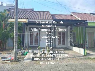 Di Sewakan Rumah di tengah kota, jl A.Tonro, Makassar