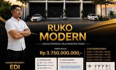 DIJUAL RUKO 3 LANTAI + ROOFTOP ,Lokasi strategis Jl. Mahendradata No. 107, Padangsambian, Denpasar Barat