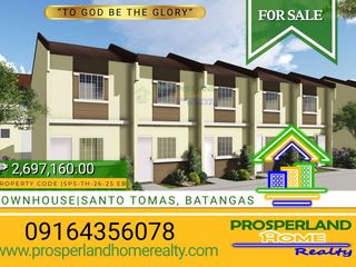 TOWNHOUSE FOR SALE SANTO TOMAS, BATANGAS APEC – HIGHLAND RESIDENCES 2