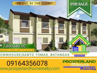TOWNHOUSE FOR SALE SANTO TOMAS, BATANGAS APEC – HIGHLAND RESIDENCES 2
