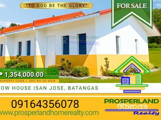 ROW HOUSE FOR SALE SAN JOSE, BATANGAS GREENMEADOWS RESIDENCES PHASE 5
