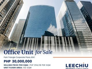 Office Unit for Sale in Park Triangle Corporate Plaza, BGC, Taguig