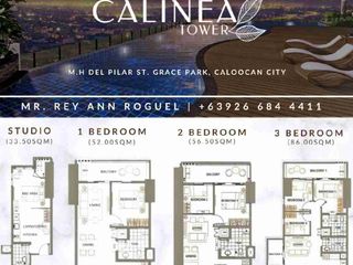 The Calinea Tower 3 Bedroom End Unit condo for sale in Caloocan