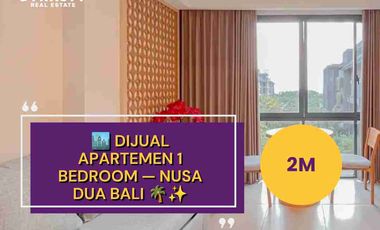 🏙️ DIJUAL APARTEMEN 1 BEDROOM — NUSA DUA BALI 🌴✨