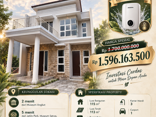 BOOKING UNIT CUMA 10 JUTA SUDAH MILIKI HUNIAN INI DI KOTA BATU