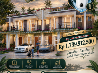 RUMAH NYAMAN 2 LANTAI+ROOFTOP LOKASI TENGAH KOTA BATU