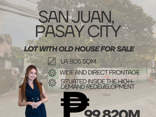 LOT WITH OLD HOUSE FOR SALE IN PASAY CITY