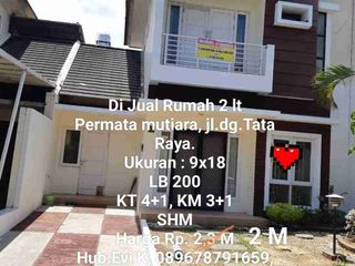 Dijual dan Disewakan Rumah 2 Lt Perumahan Permata Mutiara Jl. Dg. Tata Raya Makassar